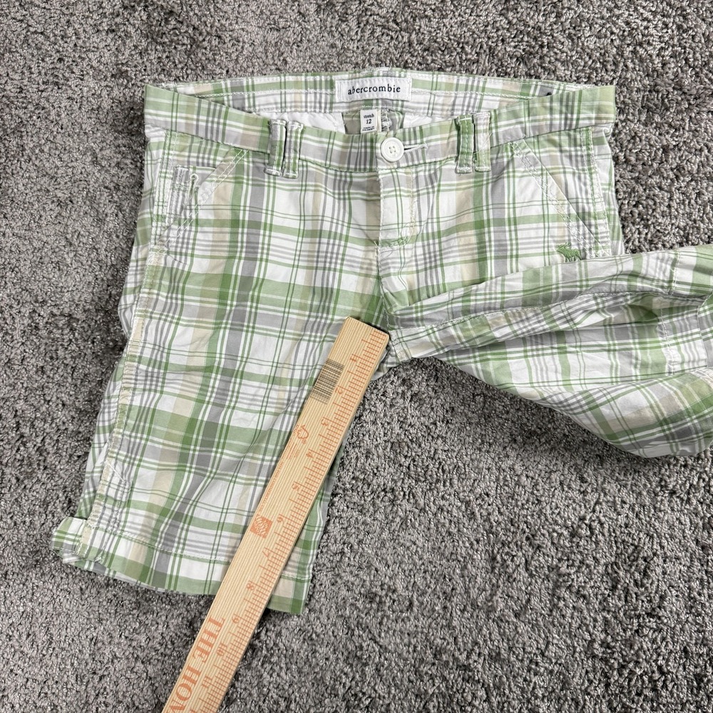 Y2K Abercrombie Girls Bermuda Shorts 12 Y2K Cotton Preppy Old Money 2000s - Picture 4 of 14